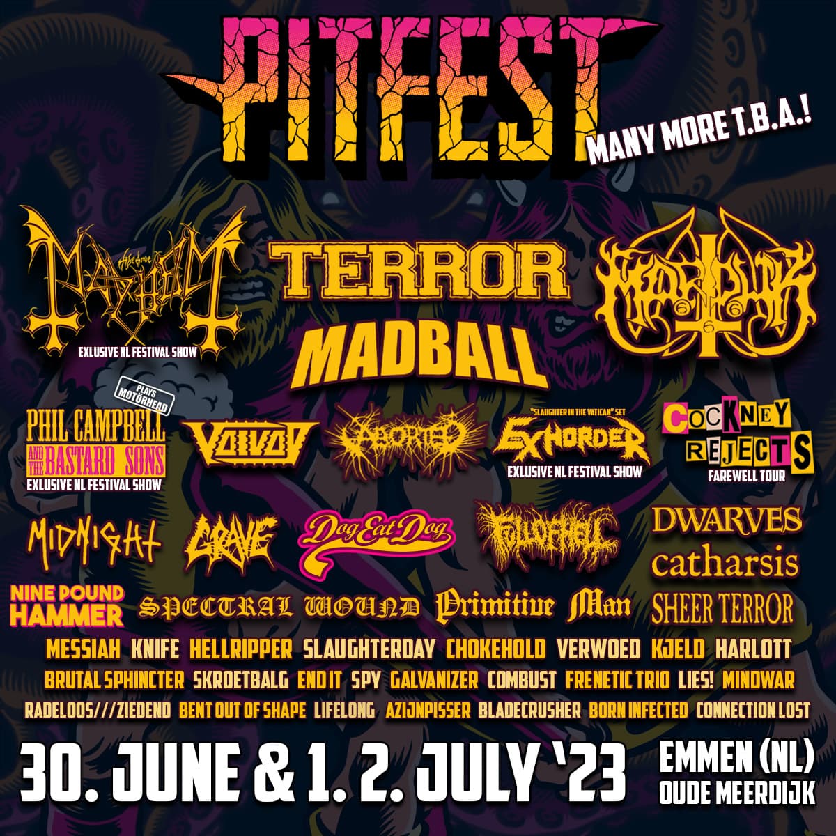 Fourteen new names for Pitfest 2023