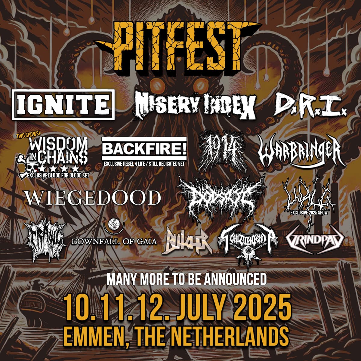 Four new names: darkness over Pitfest