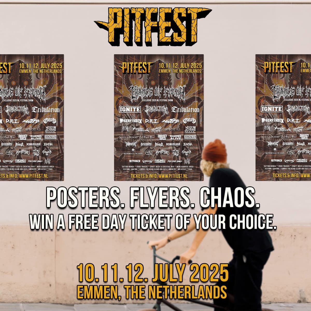 Help spread posters & flyers and you might win a day ticket