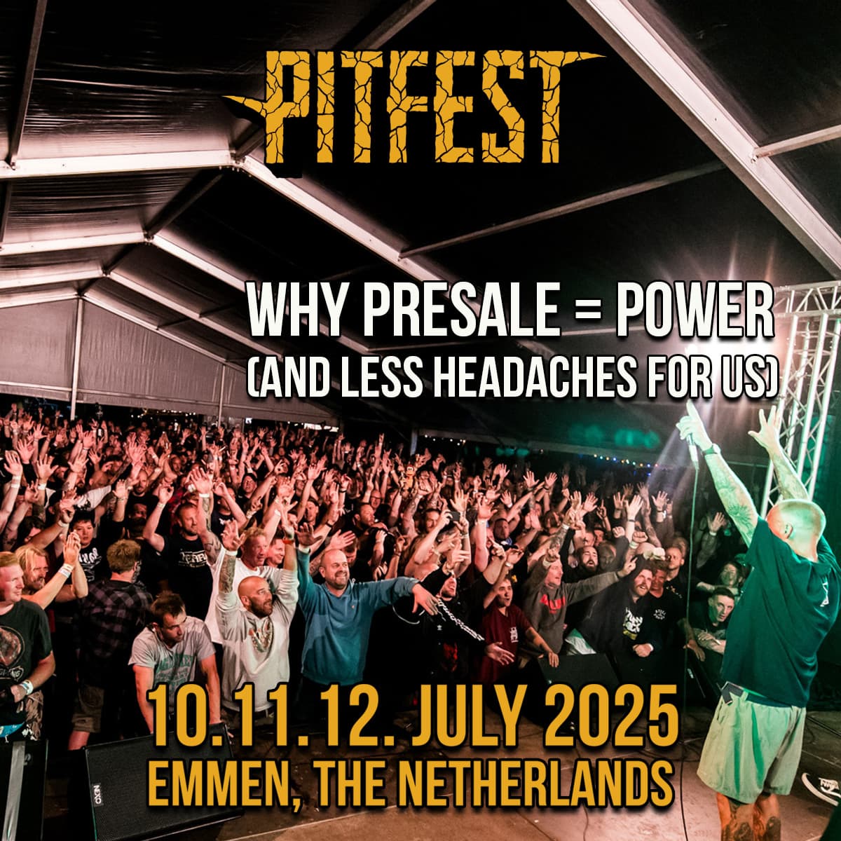 Why presale = power (and less headaches for us)