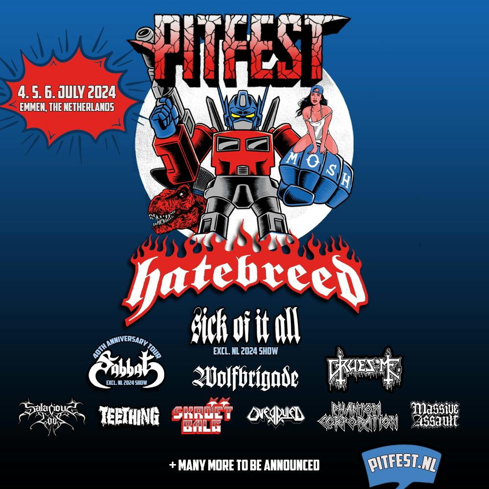 Pitfest 2024: six new names, including Hatebreed