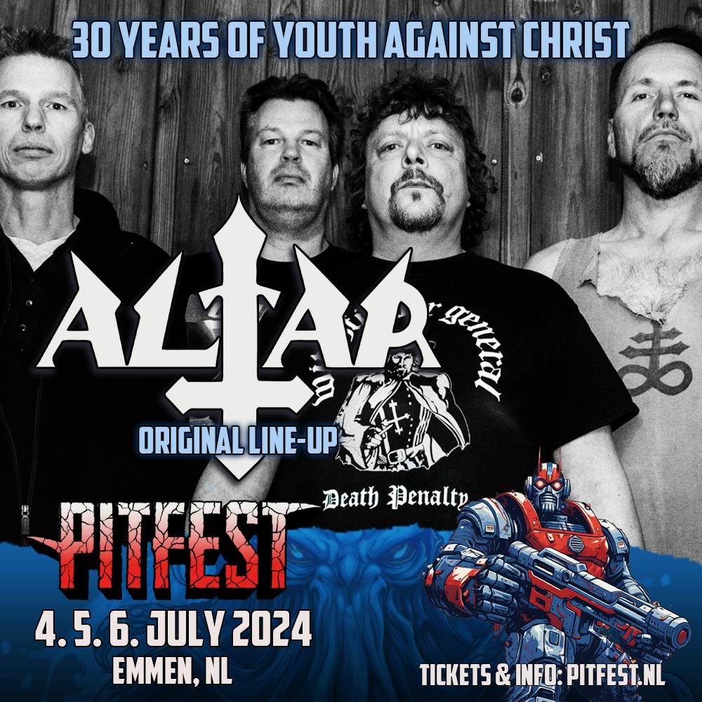 Altar returns to Pitfest for "30 years of Youth Against Christ"